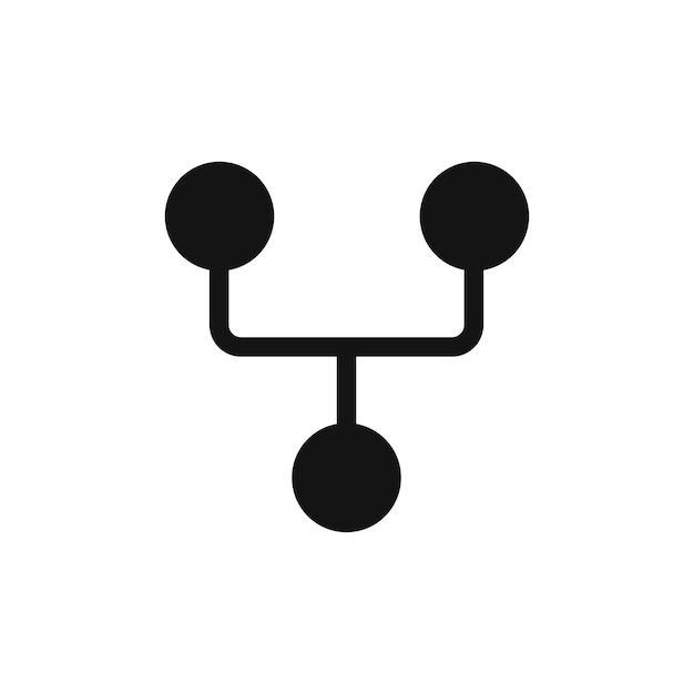 Code Fork icon isolated on white background