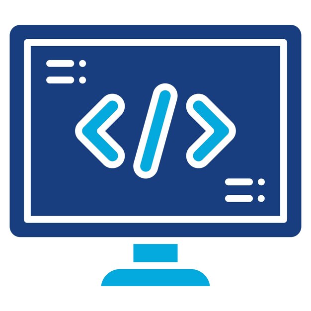 Code icon vector image Can be used for Computer Science