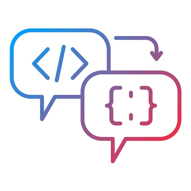 code processor icon vector image can be used for computer programming