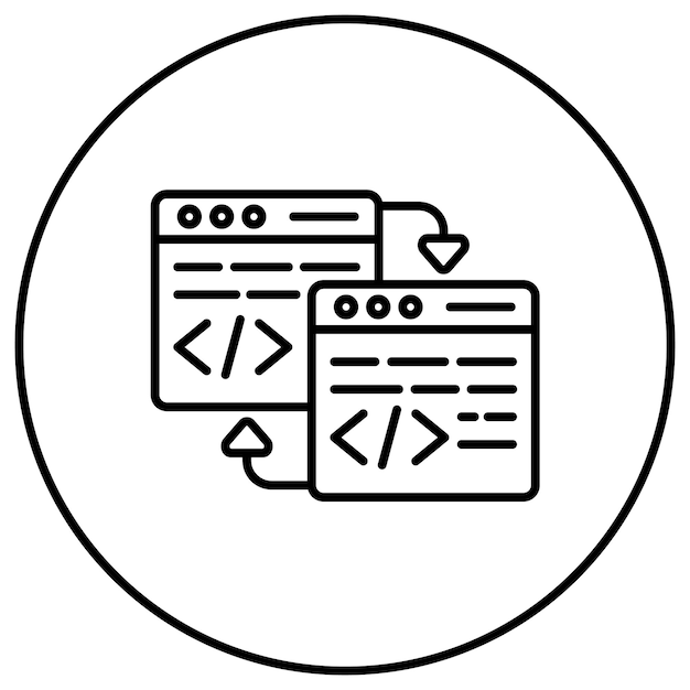Code Refactoring icon vector image Can be used for Computer Programming