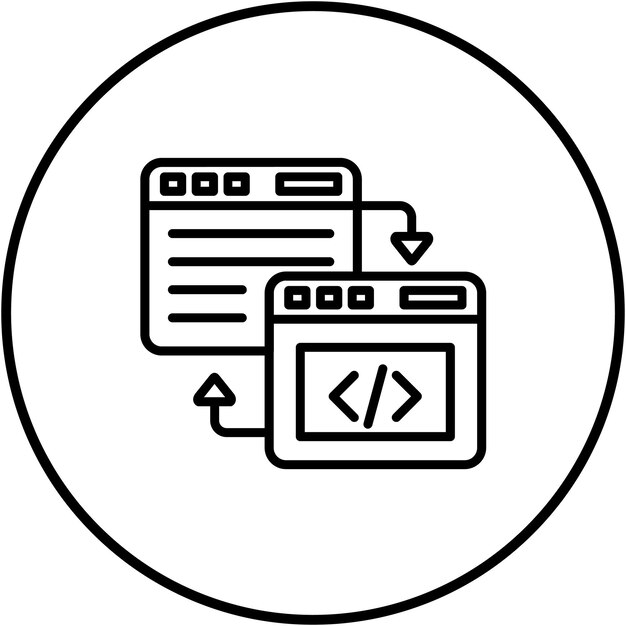 Code Refactoring vector icon Can be used for Computer Programming iconset