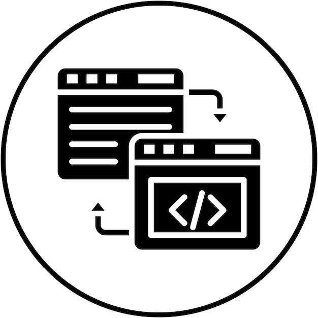 Code Refactoring vector icon Can be used for Computer Programming iconset