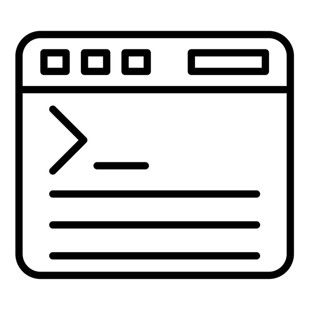code terminal vector illustration style