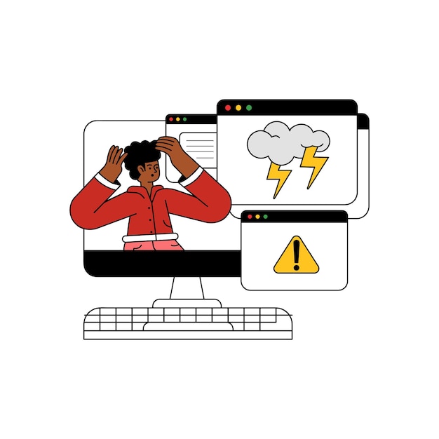 Coding Error Web Development Flat Icon
