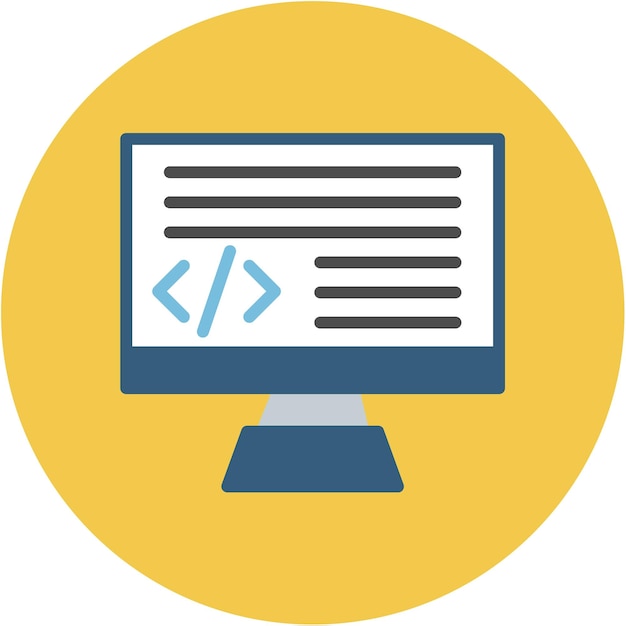 Coding icon vector image Can be used for Robotics