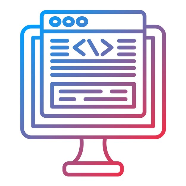 coding icon vector image can be used for user experience