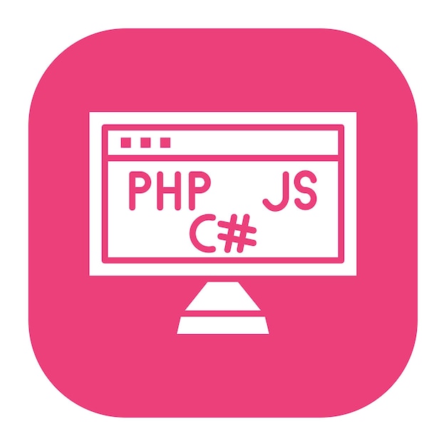 Coding Language Vector Illustration