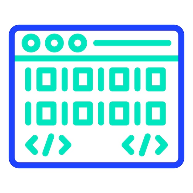coding vector icon design illustration