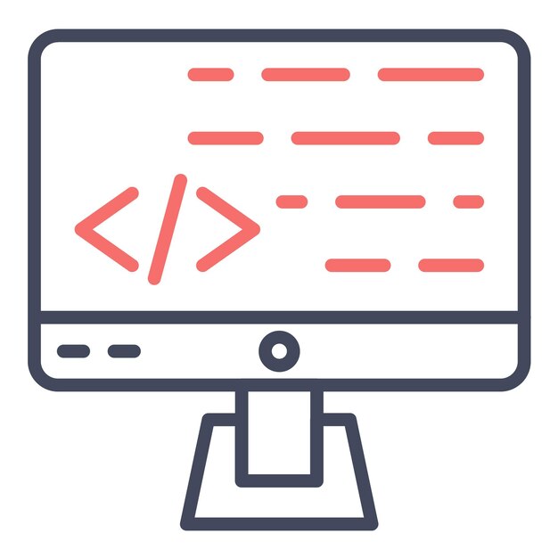 coding vector illustration style