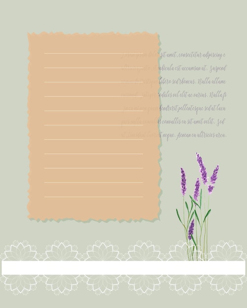 Collage To do list planner notetaking lavender watercolor ideas plans reminders Vector