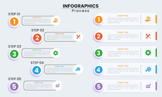 Collection infographics set Infographic Templates for Business