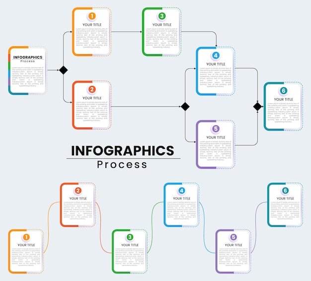 Collection infographics set Infographic Templates for Business