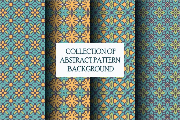 Collection of abstract pattern with motif style