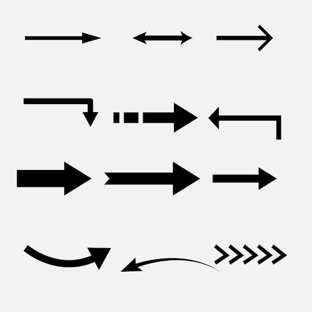 Collection of Arrow Icons and Symbols