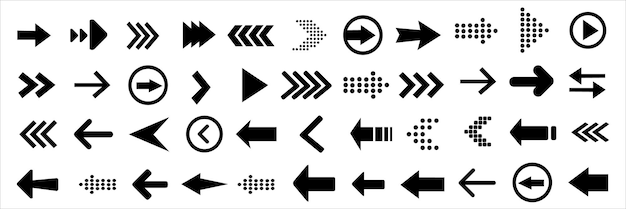 Collection of Arrow Icons and Symbols