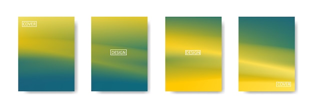 Collection of beautiful colorful abstract gradient backgrounds for poster flyer banner templates