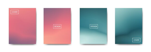 Collection of gradient background for poster flyer banner