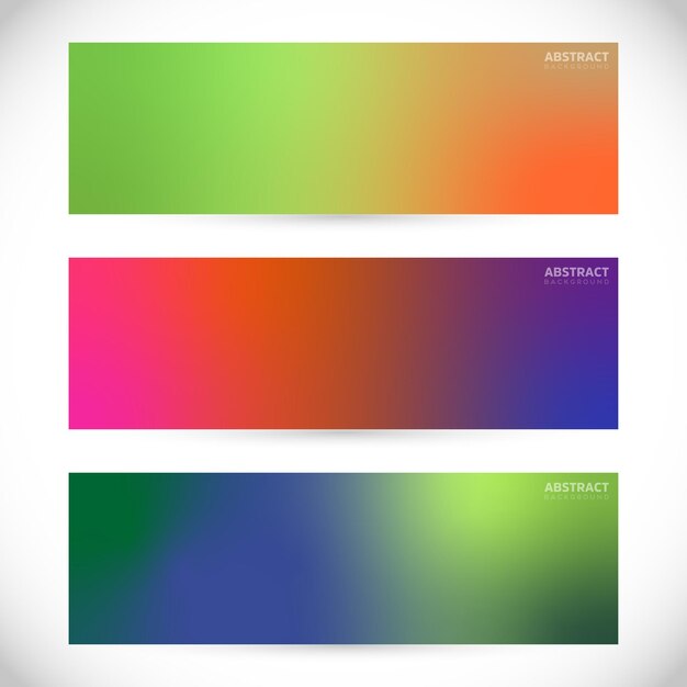 collection of gradient simple background
