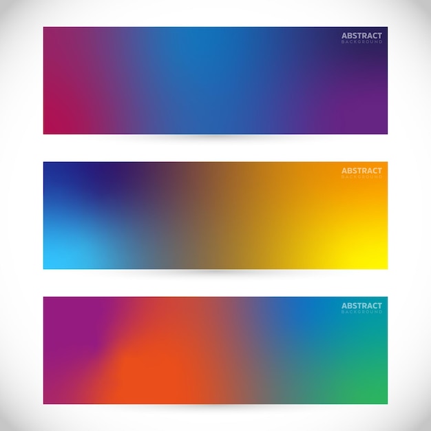 collection of gradient simple background