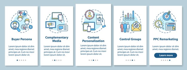 collection of mobile app designs
