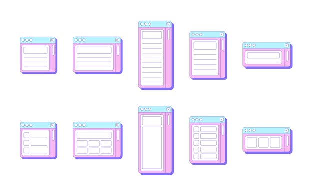 Collection of Retro Web UI Notes