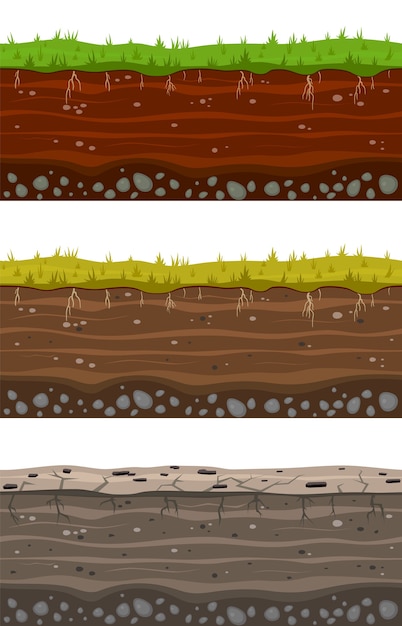 collection of Soil ground layers
