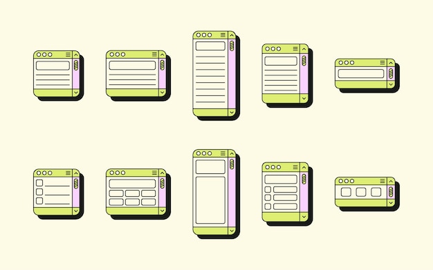 Collection of UI Window Frame Notes