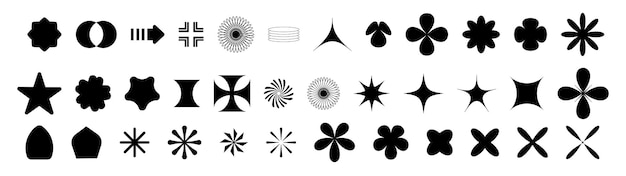 Collection of various shapes and geometric elements