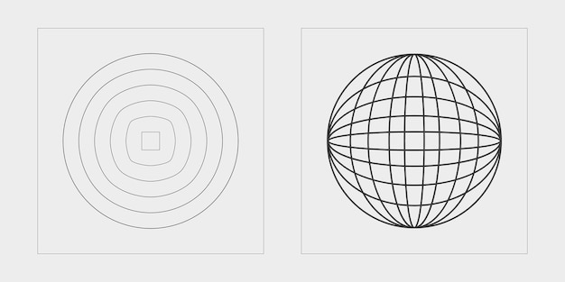 Collection of Y2K elements Brutalism star and flower shapes Templates for notes posters