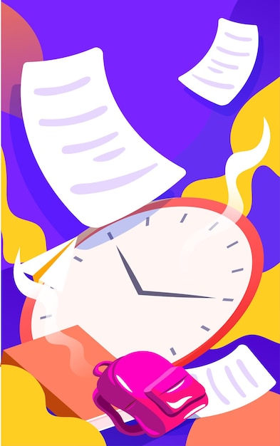 college entrance examination countdown students happy jumping illustration exam refueling poster