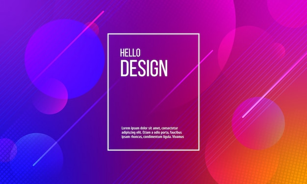 Color background with abstract dots and lines