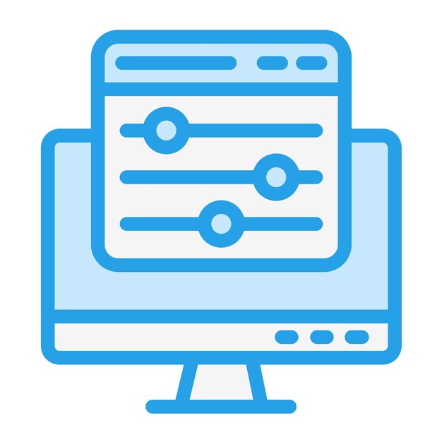 Color control Vector Icon Design Illustration