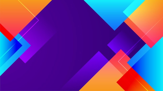 Color gradient backgrounds abstract geometric square patterns vector trendy line design Simple minimal elements in line color gradient modern pattern background
