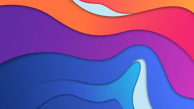 color gradient wave background design vector illustration