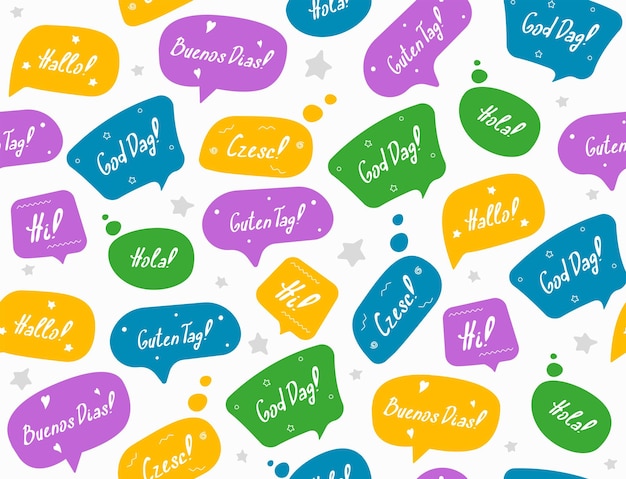 color greeting speech pattern