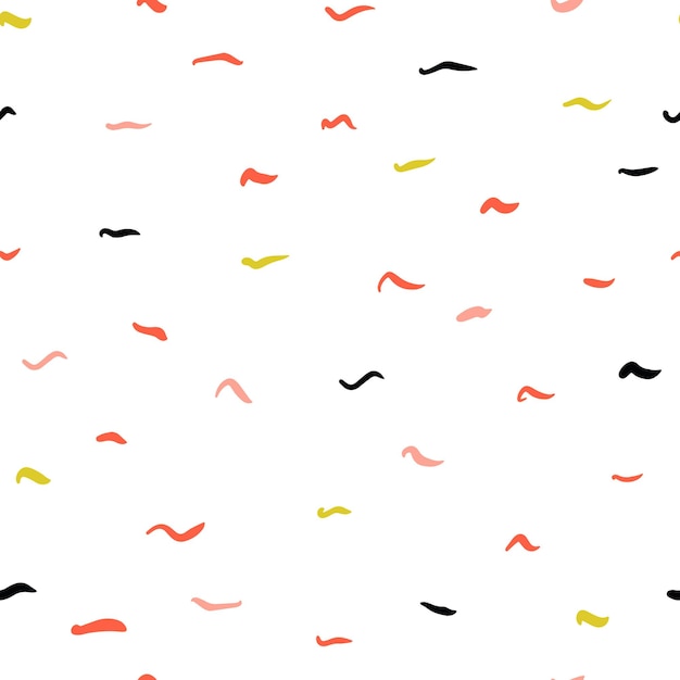 Colored abstract waves seamless pattern