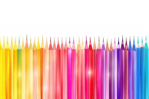 colored pencils with the word crayons on the top