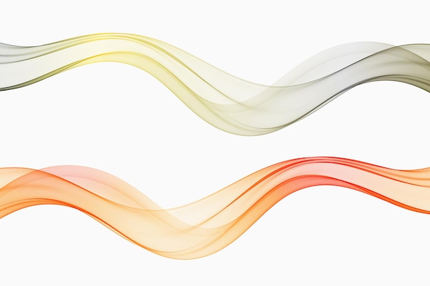 Colored smoky waveabstract wave flow