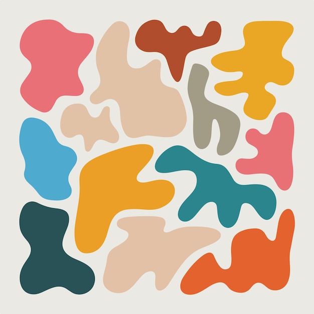 Colorful Abstract Amorphous Shapes