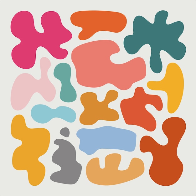colorful abstract amorphous shapes