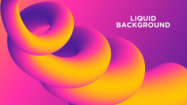 colorful abstract background with fluid wave element