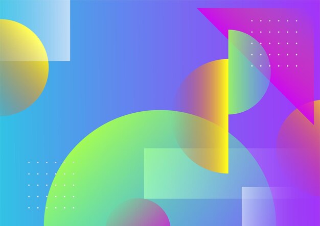 Colorful abstract background with geometric shapes