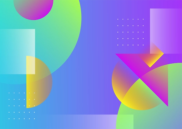 Colorful abstract background with geometric shapes