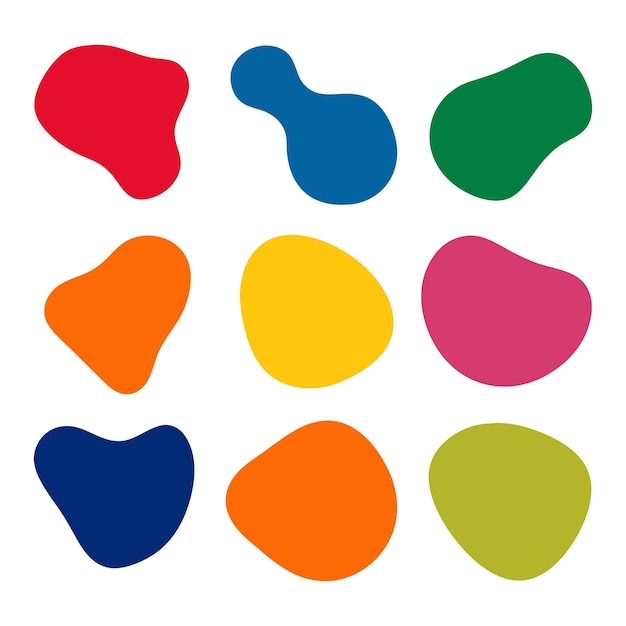 Colorful Abstract Blob Shapes