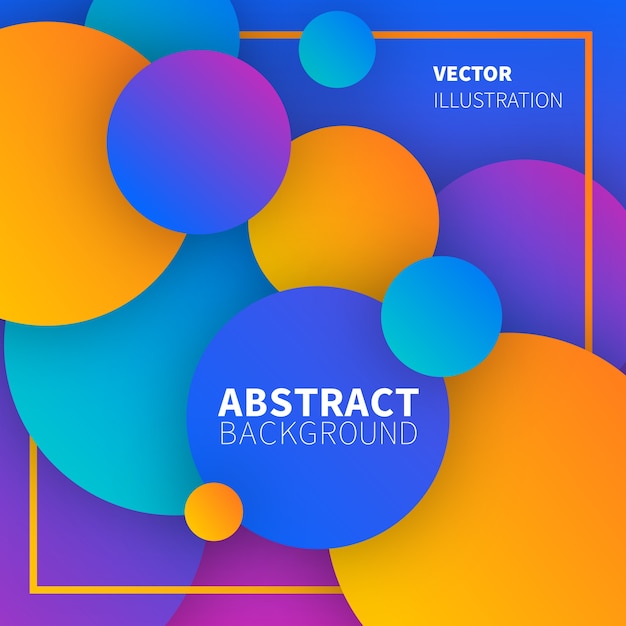 colorful abstract design with circles
