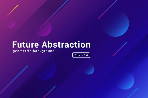 Colorful abstract geometric background fluid shapes gradient design. Minimal geometric background poster.