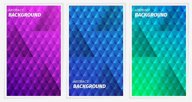  colorful abstract geometric gradient Pack collection