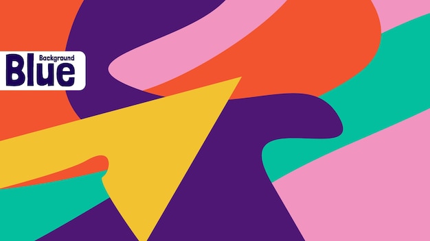 colorful abstract hand drawn background with abstract element and dynamic shape