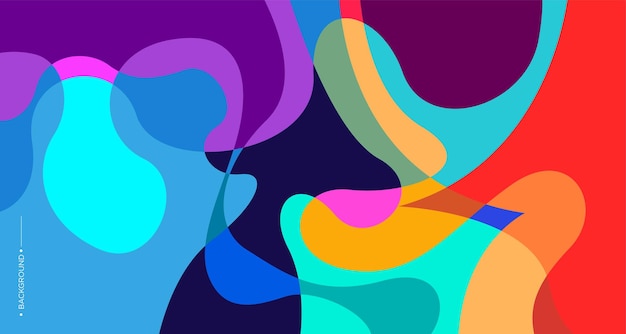 Colorful abstract liquid and fluid background for banner