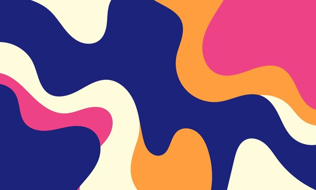 Colorful Abstract Wavy Pattern Background Vector Illustration